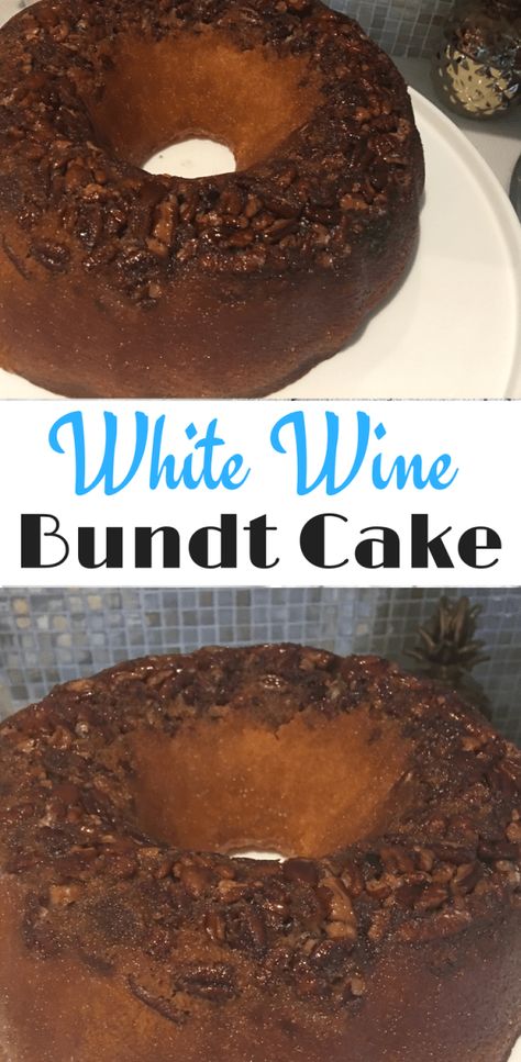 White Wine Cake Recipe, Wine Bundt Cake, White Wine Cake, Wine Cake, Sweet White Wine, Dirt Cake, Mini Bundt Cakes, Baby Shower Brunch, Just Cakes