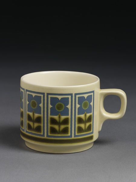 Mug | Clappison, William John | V&A Search the Collections Ceramic Mugs Vintage, John Ward Ceramics, Retro Ceramics, John Clappison, 80s Ceramics, 60s Pottery, 70s Mugs, Hornsea Pottery, Vintage Mug