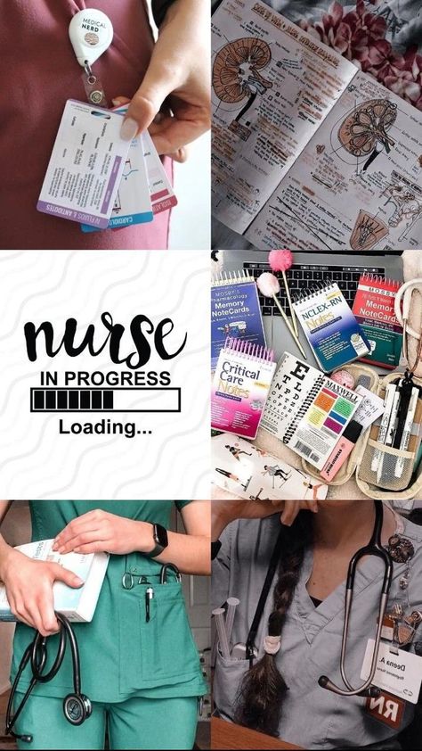 Passed Nclex Picture, Lpn Nursing Aesthetic, Registered Nurse Aesthetic Wallpaper, Nursing School Mood Board, Nursing Mood Board, Nursing Students Aesthetic Wallpaper, Wallpaper For Nursing Students, Nurse Goals Dream Job, Student Nurse Wallpaper