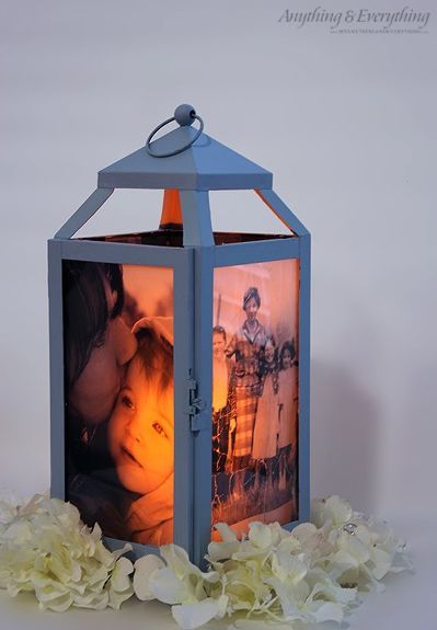 Photo Lantern, Grandma Diy, Cheap Lanterns, Memorial Lanterns, Lantern Ideas, Diy Photo Frames, Trendy Diy, Dekor Diy, Birthday Gifts For Grandma