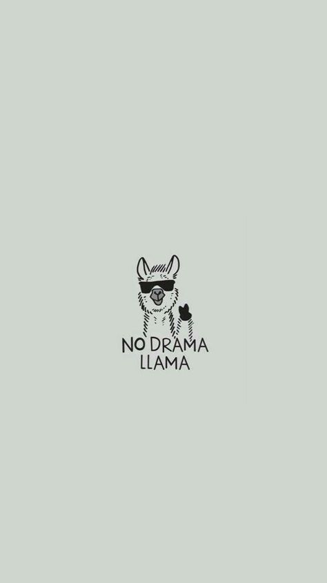 No Drama Llama, Drama Llama, Friday Quotes Funny, Llama Drama, No Drama, Friday Humor, Retro Humor, Whatsapp Dp, Tumblr Wallpaper