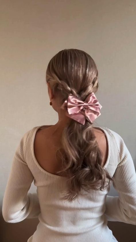 From $101.85 Preppy Hairstyles, Girly Hairstyles, Hairstyle Examples, Cheer Hair, Bow Hairstyle, Ribbon Hairstyle, Work Hairstyles, Hair Stylist Life, Easy Hairstyles For Long Hair