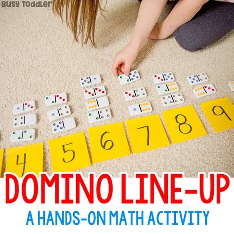 Domino Activities, Easy Math Activities, Addition Activities, Prek Math, Activities For Preschoolers, Math Activity, Math Activities Preschool, Homeschool Math, Busy Toddler