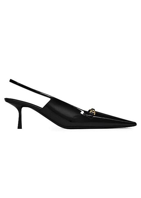 Saint Laurent - Carine Slingback Pumps in Patent Leather

$1,090.00 Saint Laurent Pumps, Slingback Pump, Designer Heels, Patent Leather, Saint Laurent, Pumps, Heels, Leather