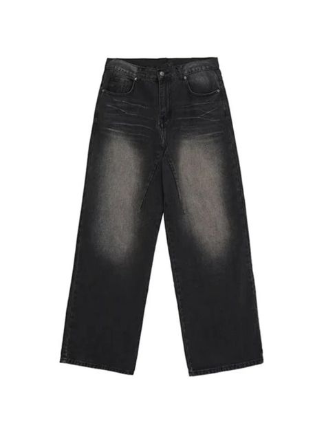 ⚡Buy 2023 Vintage Wash Straight Leg Loose Jeans Black M under $39.00 in Jeans at AnotherChill.com Online. Style: Casual/Street/Vintage/Preppy/Punk/Hip Pop. Fabric Content: Cotton Blend. Fit Type: Loose Fit. Unique Style: The jeans are designed with a blend of casual, street, vintage, preppy, punk, and hip hop styles, making them perfect for those who love to stand out and express their unique fashion sense.. High Quality Fabric: Made from a blend of cotton, these jeans are soft, comfortable, and durable, perfect for everyday wear.. Loose Fit: These jeans feature a loose fit design, offering maximum comfort and freedom of movement.. Vintage Wash Design: The jeans feature a vintage wash design, adding a retro and trendy touch to your outfit.. Straight Leg Design: The straight leg design of t