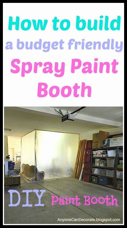 Spray Booth Diy, Diy Paint Booth, Work Garage, Spray Paint Booth, Garage Paint, Booth Diy, Trash Into Treasure, Painting Space, Diy Spray Paint