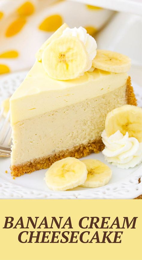 Banana Pudding Poke Cake, Banana Cream Cheesecake, Pudding Poke Cake, No Bake Banana Pudding, Banana Pudding Cheesecake, Bavarian Cream, The Cheesecake Factory, Banana Cheesecake, Cream Cheesecake