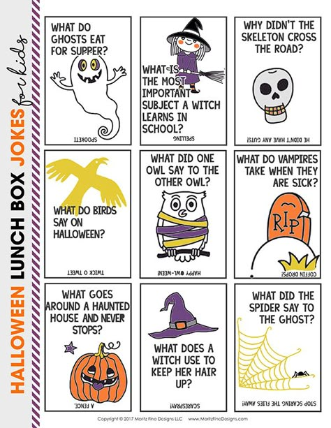 Halloween lunch box jokes | free printables for kids | make your kids laugh | funny lunch box jokes Halloween Lunchbox Jokes, Halloween Jokes For Kids, Lunch Jokes, Kids Lunch Box Notes, Halloween Lunch Box, Halloween Lunch, Kids Jokes, Lunchbox Jokes, Box Printable