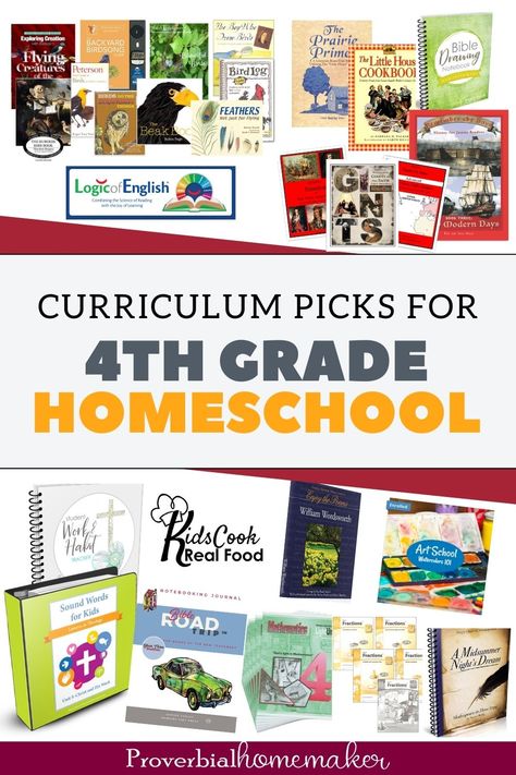 Our top 4th grade homeschool curriculum picks! 1st Grade Christian Homeschool Curriculum, 1st Grade Bible Curriculum, 6th Grade Homeschool Curriculum, Homeschool 1st Grade, 1st Grade Homeschool Curriculum, 6th Grade Homeschool, 3rd Grade Homeschool, 1st Grade Curriculum, Christian Homeschool Curriculum