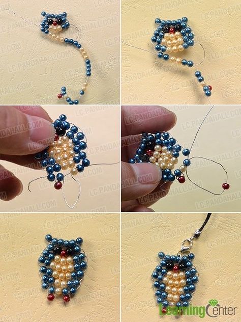 Pony Bead Animals, Ornaments For Kids, Pony Bead Crafts, Beaded Earrings Diy, Seed Bead Tutorial, Beaded Crafts, Handmade Wire Jewelry, Beaded Animals, Beaded Jewelry Patterns