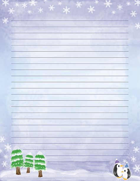 Free printable watercolor winter stationery in JPG and PDF formats. The stationery is available in lined and unlined versions. Download it at https://museprintables.com/download/stationery/watercolor-winter/ Winter Stationary, Christmas Stationary Printable, Free Printable Wine Labels, Winter Writing Paper, Free Printable Rainbow, Stationary Printable, Printable Lined Paper, Winter Writing, Unique Holiday Cards