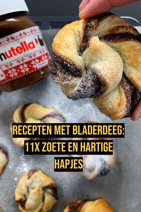 Zeg je ‘borrelhap’, dan zeg je ‘bladerdeeg’. 🤤 En aangezien wij groot voorstander zijn van borrelplanken en snacktafels, staan er inmiddels al ontzettend veel recepten met bladerdeeg op onze website. Zie je door het bladerdeeg het bos niet meer?  Wij zetten de 11 lekkerste hartige én zoete recepten met die vette vierkantjes op een rij. 🙌  #borrelhap #koken #bakken #recepten #hartig Health Food, Snacks, Health