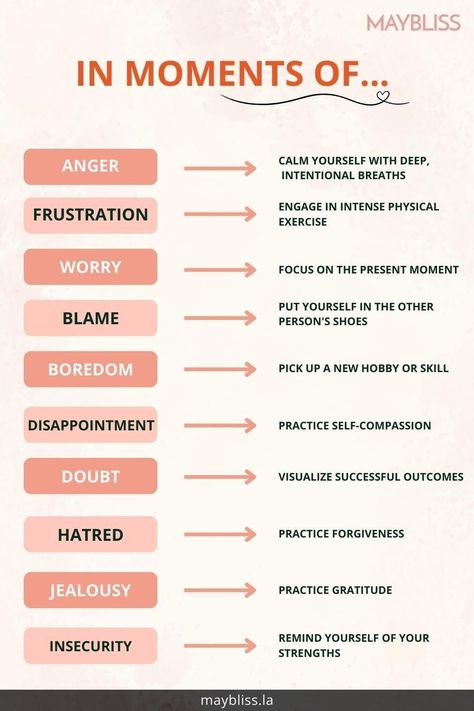 Take charge of your emotional well-being! Explore powerful strategies to navigate moments of anger, frustration, worry, and more. From calming breaths to practicing gratitude, these powerful techniques empower you to master your emotions and well-being. Click to discover practical tips and start transforming challenging moments into opportunities for growth! Master Your Emotions, Practicing Gratitude, Freedom Love, Positive Emotions, Practice Gratitude, Self Compassion, Negative Emotions, Emotional Wellness, New Hobbies