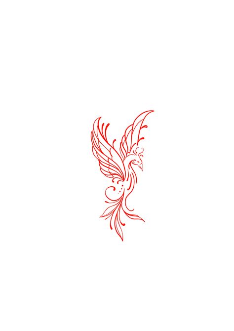 Small Fenix Tattoo, Red Horse Tattoo, Red And Black Fine Line Tattoo, White And Red Tattoo, Red Forearm Tattoo, Small Red Tattoo Ideas, Red Phoenix Tattoo, Tattoo Rojo, Fenix Art