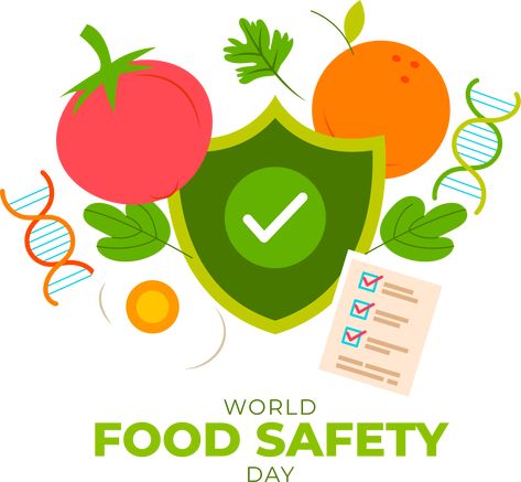 World healthy eating day - food day Food Safety Day Creative Poster, World Food Safety Day, Food Safety Day, World Food Day, International Days, Food Day, Support Local Farmers, World Food, Hygienic Food