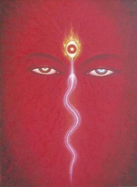 Kali energy Third Eye Art, Tantra Art, Two Eyes, Arte Peculiar, Chakra Art, Esoteric Art, Spiritual Artwork, Sacred Feminine, Shiva Art