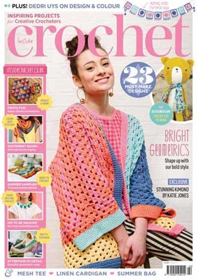 Colourful Crochet Cardigan, Katie Jones Crochet, Katie Jones, Crochet Two Piece, Crochet Cardigans, Baby Frock Pattern, Frock Patterns, Crochet Magazine, Knitting Magazine