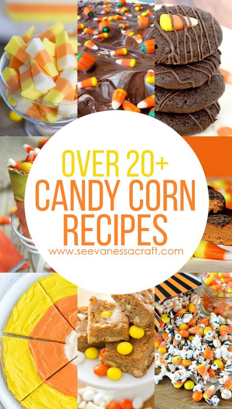 Over 20 Candy Corn Halloween Dessert Recipes #candycorn #halloweentreat #halloween #halloweendessert #dessertrecipe Desserts With Candy Corn, Corn Dessert Recipes, Candy Corn Recipes, Corn Dessert, Halloween Food Mummy, Vegetarian Halloween, Candy Corn Desserts, Halloween Dessert Recipes, Holidays Treats