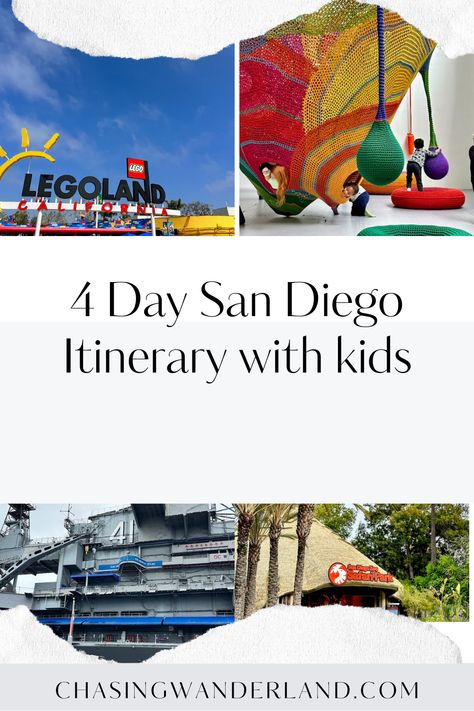 Fun things to do in 4 days in San Diego with kids San Diego Itinerary, San Diego With Kids, San Diego Kids, San Diego Travel Guide, Old Town San Diego, San Diego Travel, Mission Bay, Quick Getaway, Safari Adventure