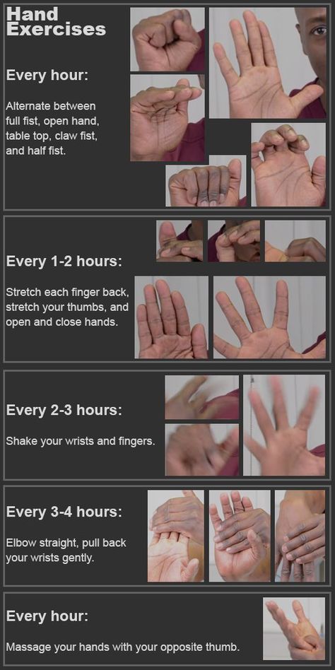 Mr. Monado 🏳️‍🌈 on Twitter: "hey all, i lost a week of my damn life to hand and wrist pain and am only just now feeling 100%. If you do a lot with your hands, be it art, writing, programming, music, etc, please take care of your hands and wrists. Check out these exercises and do them regularly!!!… https://t.co/6YMivXa6zT" Wrist Exercises, Hand Exercises, Wrist Pain, Art Writing, Hand Pain, Writing Exercises, Open Hands, Brain Breaks, Just Now