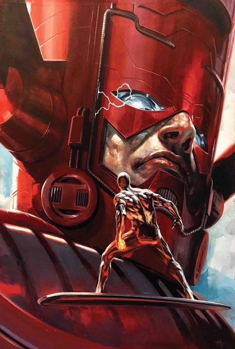 Galactus Marvel, Silver Surfer Comic, The Silver Surfer, Marvel Fanart, Marvel Artwork, Alex Ross, Arte Dc Comics, Marvel Villains, Marvel Comic Universe