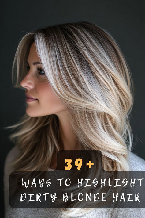 Enhance your look with 39 gorgeous blonde highlight ideas for dirty blonde hair. 🌟💇‍♀️ These radiant styles bring light, contrast, and a touch of elegance to your tresses. Looking for highlight inspiration? Click to discover all the gorgeous ideas! #HighlightedHair #DirtyBlonde #RadiantStyles #ElegantTresses #HairInspiration Blonde Hair With Front Highlights, Drastic Blonde Hair Change, Cool Blonde With Brown Lowlights, Honey Platinum Blonde Hair, Long Blond Highlighted Hair, How To Grow Out Blonde Highlights, Blonde Highlights 2024 Trends, Long Layers Blonde Highlights, Blonde Highlights With Dark Hair