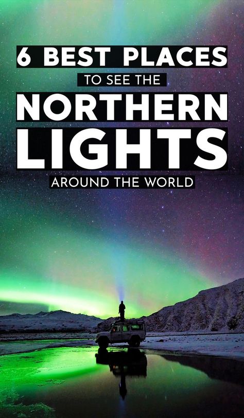 ☄️Looking for a northern lights vacation? Here are the 6 best places to see the Northern Lights around the world. The Aurora Borealis is truly a wonderful spectacle to see! So, we helped you out! #NorthernLights #NorthernLight #AuroraBorealis #Aurora #AuroraLights #AuroraLight Best Place To See Aurora Borealis, Best Place To See The Northern Lights, Northern Lights In Ireland, Northern Lights Vacation Trips, Greenland Northern Lights, Aura Borealis Northern Lights, Where To See The Northern Lights, Best Places To See The Northern Lights, Northern Lights Vacation