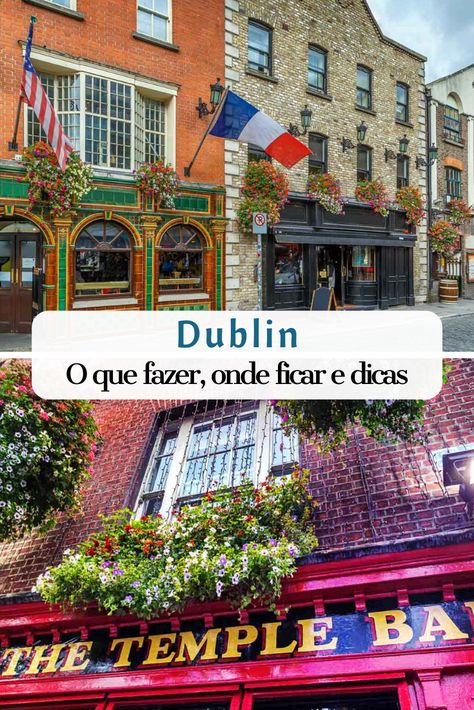 Dublin na Irlanda é uma cidade jovem, vibrante, encantadora e com cenas cultural e noturna ímpares. Nesse post saiba o que fazer em Dublin, onde ficar, como se locomover e dicas para aproveitar melhor a viagem e economizar. Please Wait, Motorhome, Dublin, Emerald, Cabin, House Styles