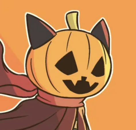 Spooky Halloween Pfp, Pumpkin Cat Drawing, Halloween Profile Pictures, Pumpkin Pfp, Halloween Profile Pics, Halloween Pfps, Halloween Pfp, Stick Figure Animation, Game Fanart