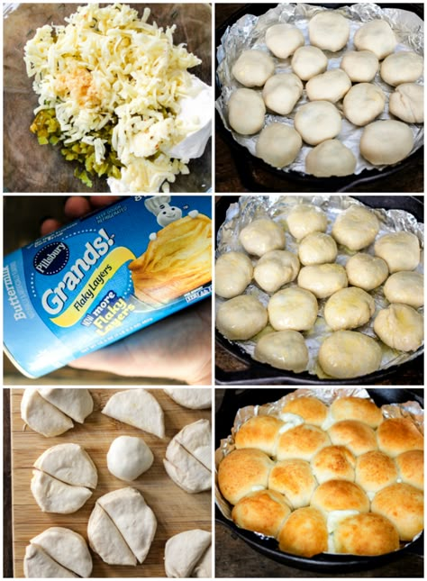 Jalapeno Popper Bombs • Domestic Superhero Biscuit Hacks, Grand Biscuit Recipes, Fast Snacks, Superbowl Ideas, Easy Crescent Roll Recipes, Jalapeno Popper Bites, Pillsbury Crescent Roll Recipes, Cheese Puffs Recipe, Grands Biscuits