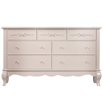 Amazon.com: Evolur Aurora Dresser, 54x20.3x34 Inch (Pack of 1), Dusty Rose : Home & Kitchen Toddler Girl Dresser, Girl Dresser, Double Dresser, Dusty Rose, Bedroom Design, Toddler Girl, Aurora, Home Kitchen