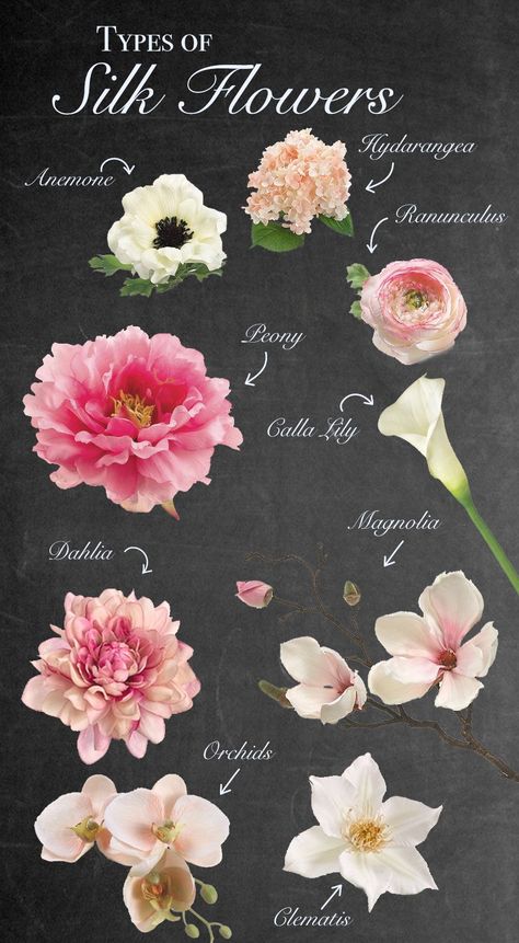 A Guide to Silk Wedding Flowers from Afloral.com #afloral Bouquet Recipe, Bouquets Diy, Flower Tips, Wedding Flowers Wildflowers, Wedding Flowers Roses, Making Flowers, Different Types Of Flowers, Spring Roses, Enchanted Wedding