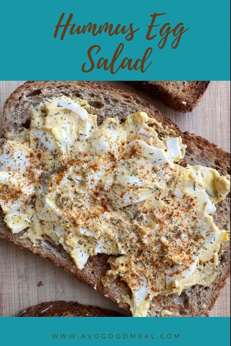 Hummus meets Egg in a creamy dreamy sandwich - #eggsaladrecipe Hummus Egg Sandwich, Hummus Egg Salad, Eggs And Hummus, Hummus Eggs, Boiled Egg Sandwich, Hummus Sandwich, Roasted Red Pepper Hummus, Red Pepper Hummus, 2024 Recipes