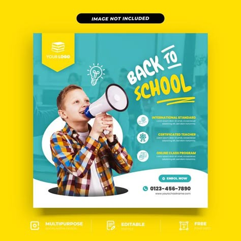 Social Media Post Education, Back To School Social Media Design, Education Social Media Post Design, Kids Social Media Design, Educational Instagram Post, Education Social Media Design, School Social Media Design, Education Social Media Post, School Social Media Post