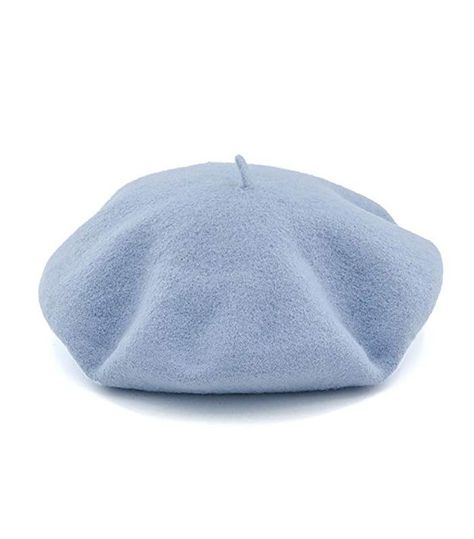 Carrd Icons, Hats Beret, Accessories Png, Blue Beret, Beret Hats, Woolen Hat, Winter Shopping, Wool Beret, Hat Beret