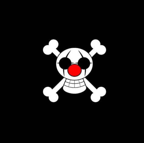 Baggy Le Clown, Buggy One Piece, Pirate Flags, Jolly Roger Flag, One Piece Logo, Alice In Wonderland Drawings, Cool Galaxy Wallpapers, Clown Tattoo, Pirate Flag