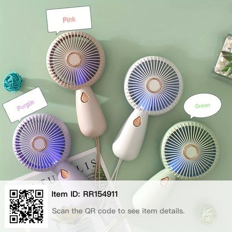 Small Electric Fan, Desk Student, Fan Portable, Handheld Fan, Small Fan, Portable Fan, Hand Held Fan, Rope Design, Hand Holding