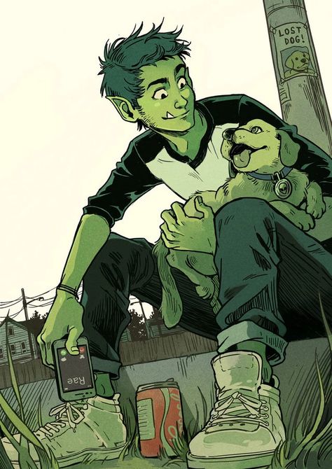 Gabriel Picolo, Teen Titans Love, Raven Beast Boy, Original Teen Titans, Teen Titans Fanart, Teen Titan, Univers Dc, Beast Boy, Bd Comics