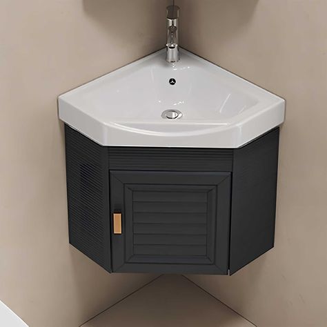 Corner Bathroom Vanity Cabinet With Sink, Wall Mounted Utility Washing Hand Basin Design, Hot & Cold Faucet Combo,Small Ceramic Laundry Tub Sink Combo,Bathroom Vanities Set for Small Space. Corner Bathroom Vanity Ideas, Combo Bathroom, Cabinet With Sink, Bathroom Vanity Ideas, Corner Bathroom Vanity, Corner Bathroom, Bathroom Vanity Cabinet, Laundry Tubs, Basin Design