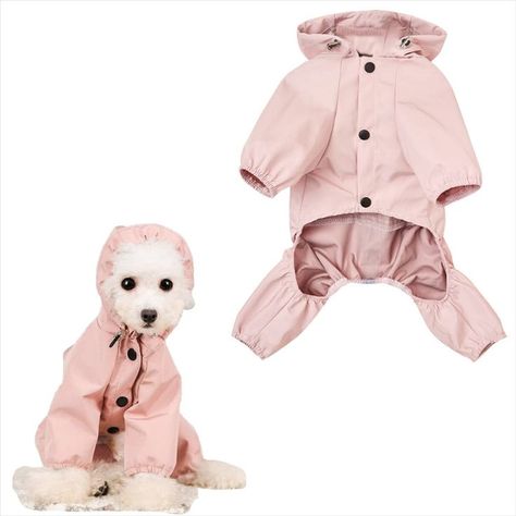 Dog Rain Jacket Adjustable Puppy Dog Raincoats Waterproof Dog 4 Legs Raincoats Coat for Small Medium Dogs Poncho with Reflective Strap Pet Raincoat with Reflective Stripe and Leash Hole Dog Rain Jacket, Dog Poncho, Brindle French Bulldog, Small Deer, Dog Raincoat, Dog Apparel, Pet Stuff, Girl And Dog, Medium Dogs