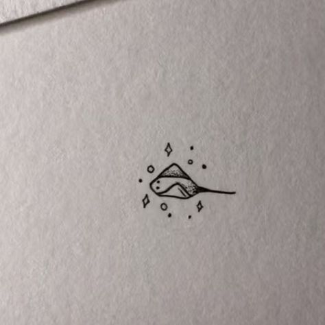 Tiny Moth Tattoo Simple, Simple Minecraft Tattoo, Small Possum Tattoo, Simple Snail Doodle, Subtle Fandom Tattoos, Small Silly Tattoos Fun, Simple Manatee Tattoo, Silly Small Tattoos, Tiny Snail Tattoo