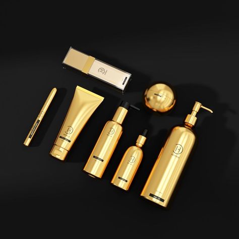 Affordable Gold Luxury ODM Skincare Packaging Gold Makeup Packaging, Gold Skincare Packaging, Skincare Lotion, Gold Skincare, Packaging Bottle, Oil Packaging, Black Packaging, Cosmetic Packaging Design, Makeup Package