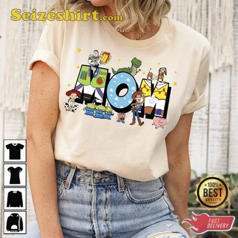 Toy Story Characters, Toy Story Party, Story Characters, Birthday Games, Disney Toys, Mom Shirt, Toy Story, Mom Shirts, Mothers Day