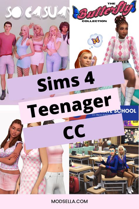 Sims 4 Teenager CC Teenage Sims 4 Cc, Sims 4 Teen Outfits, Sims 4 Cc Teen Girl Clothes, Sims 4 Cc Must Have, Sims 4 Teenager Cc, The Sims 4 Teen Cc, Sims Teen Cc, Teen Mods Sims 4, Ts4 Teen Cc