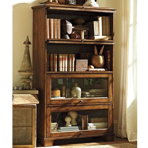 Pottery Barn Kent Bookcase Pottery Barn Bookcase, Bookcase With Drawers, Barrister Bookcase, Antique Bookcase, Bookcase Styling, Bookcase Decor, Modern Outdoor Furniture, Furniture Upholstery, Book Shelf