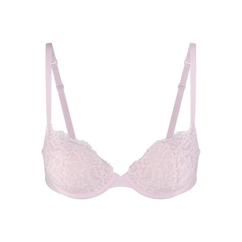 PUSH-UP BRA | SKIMS (US) Barbies Closet, Pretty Bra, Girly Fits, Dr Closet, Pink Lace Bra, Clothing Aesthetic, Pretty Bras, Salt Air, Cute Bras