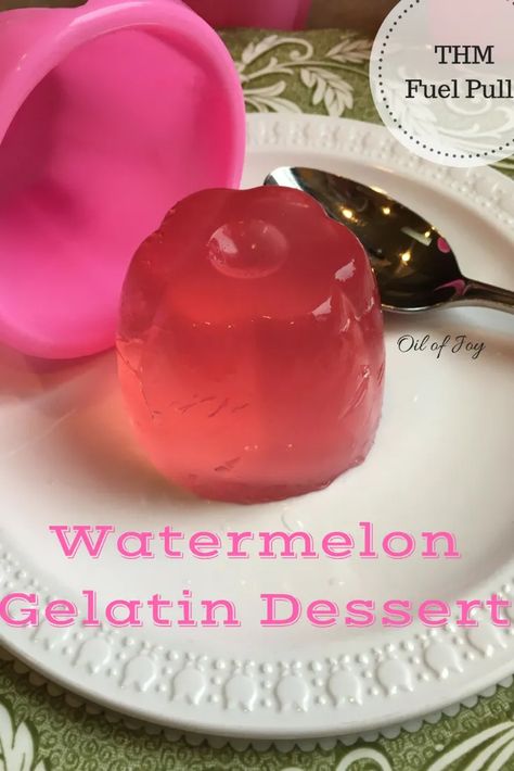 Watermelon Gelatin Dessert! THM Fuel Pull! - Anointed with Oil of Joy Thm Salads, Thm Fuel Pull, Watermelon Jello, Thm Snacks, Thm Fp, Fuel Pull, Trim Healthy Mama Dessert, Watermelon Jelly, Trim Healthy Recipes