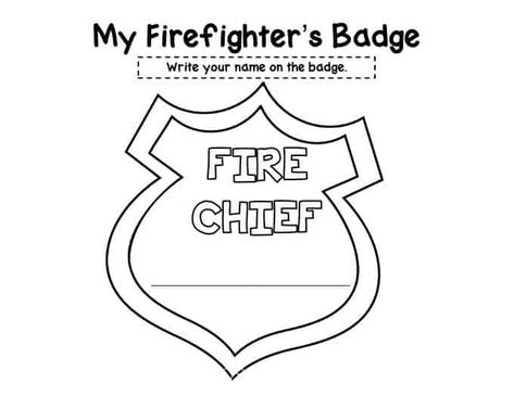 Preschool Fire Safety Booklet Printables Prek Firefighter Activities, Firefighter Badge Template, Caterpillars Craft, Firefighter Worksheet, Fire Safety Theme Preschool, Fire Safety Booklet, Preschool Fire Safety, Fire Safety Lesson Plans, Fire Safety Lessons