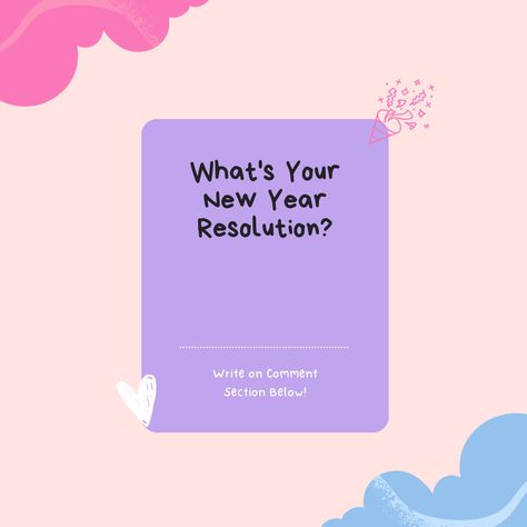 Pink Playful New Year Resolution Instagram Post Canva Template New Years Templates Instagram, New Year Post, New Year Resolution, Interactive Posts, Leap Year, Ig Post, Insta Posts, Health Quotes, Instagram Post Template