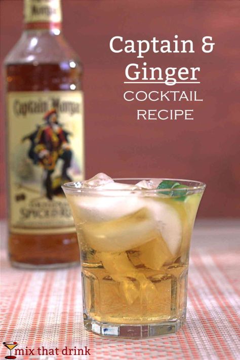 The Captain & Ginger is a refreshing drink recipe that blends Captain Morgan Original Spiced Rum with ginger ale or beer. Plus a dash of lime juice. It’s like a Moscow Mule with spiced rum instead of vodka. Tailgating Drinks, Captain Morgan Drinks Easy, Drinks With Captain Morgan Spiced Rum, Drinks With Captain Morgan, Ginger Drink Recipe, Drinks With Spiced Rum Captain Morgan, Captain Morgan Drinks Spiced Rum, Captain Morgan Drinks, Ginger Cocktail Recipes